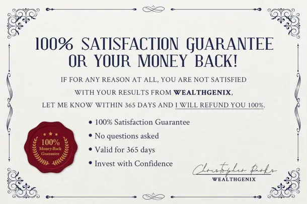 WealthGenix 365 Day Money Back Policy